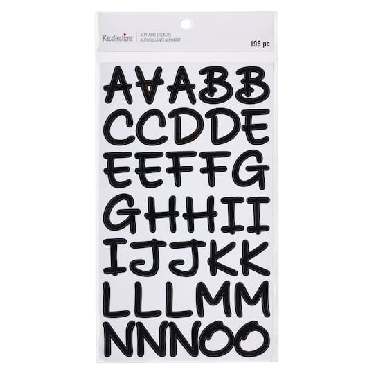 Black Licorice Handwriting Alphabet Stickers by Recollections™
